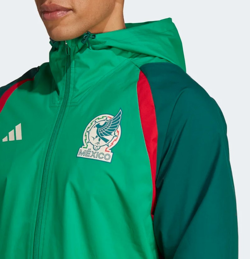 Training Jacket Mexico Soccer Windbreaker ADIDAS Men's Mexico Tiro